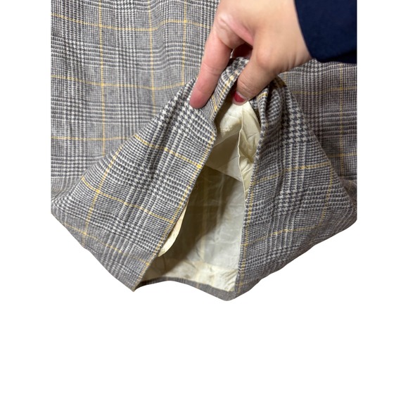 Vintage Evan Picone Plaid Pencil Skirt Size 10 Wool Blend - Picture 3 of 8